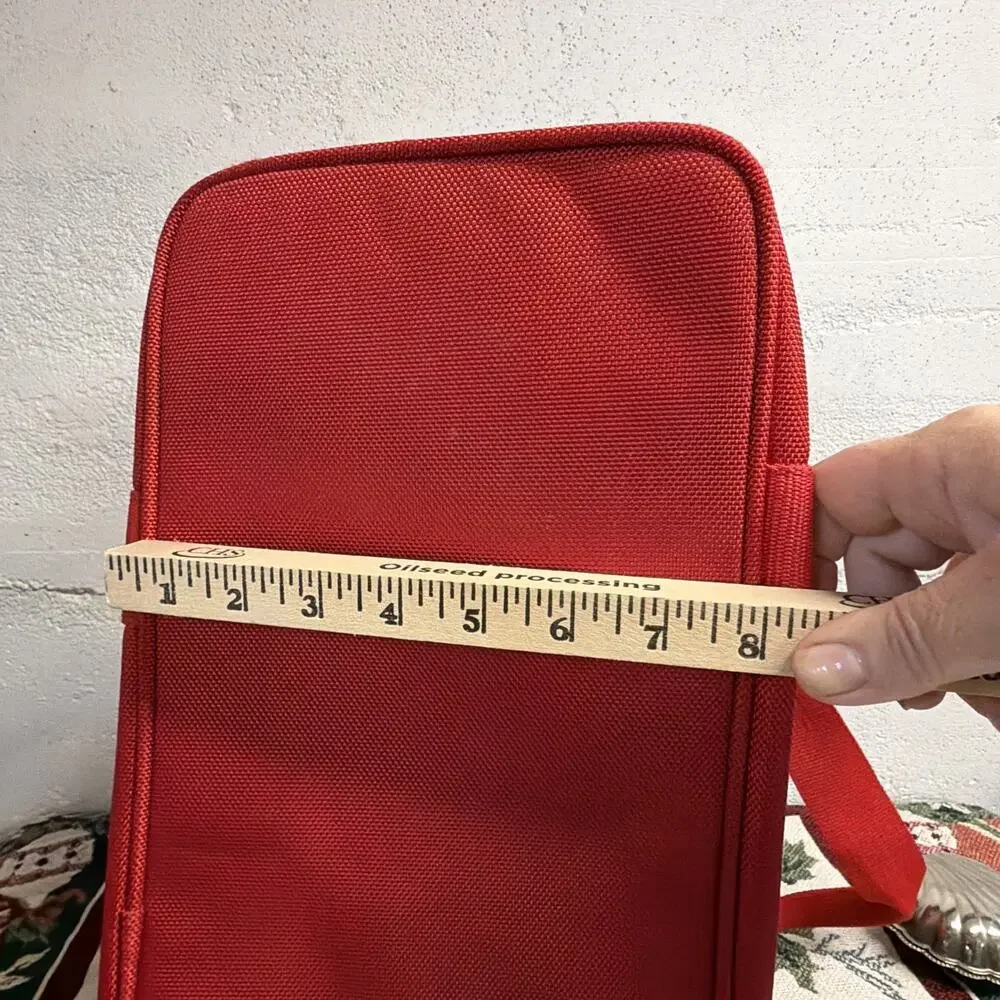 Vintage Polo Sport Ralph Lauren Red Duffel Gym Travel Bag USA 1990s